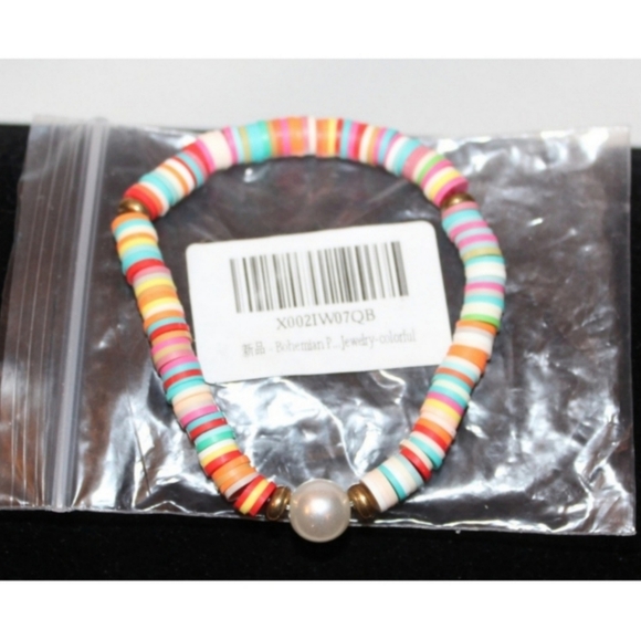 Rainbow Confetti Beaded Bracelet - Picture 6 of 16